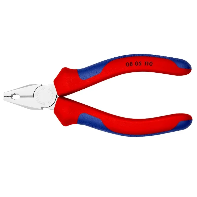 KNIPEX 08 05 110 Mini Combination Pliers for Precision Engineering 110mm Cutting Pliers 60 HRC for Professionals