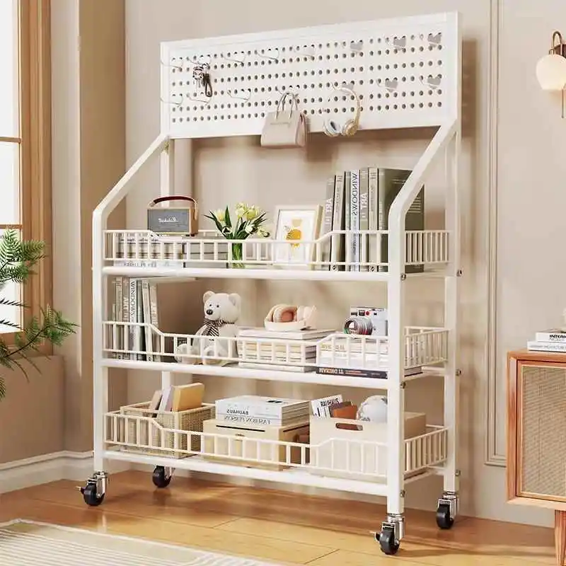 Etagere-a-roulettes-pour-livres-grande-capacite-simple-multi-niveaux-facile-a-utiliser-petite-chariot-de-rangement-sur-pied