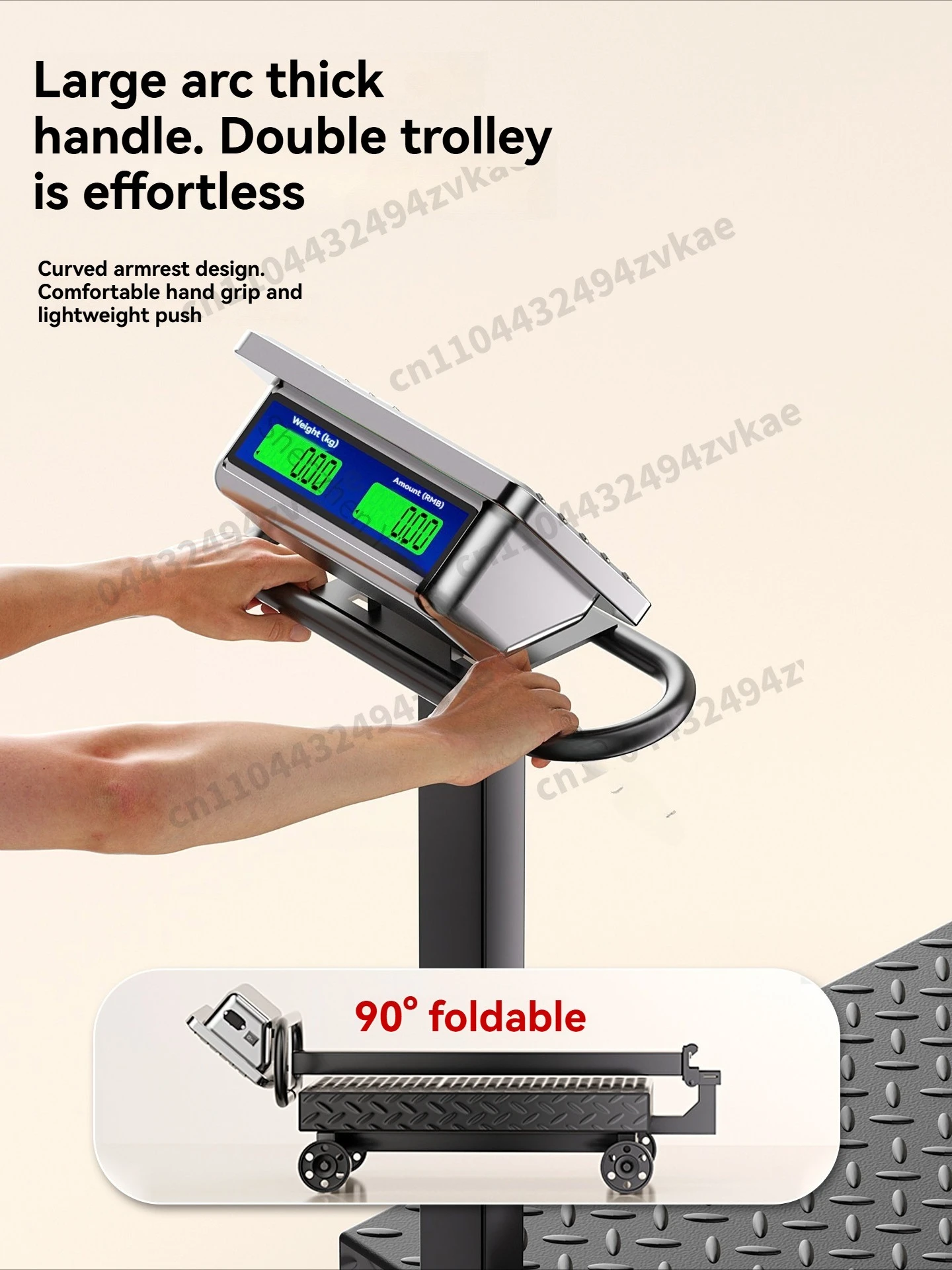 weight 500kg Electronic Scale Wheel Folding Commercial Platform Scale Household Weight Scale, Grain Wholesale Scale