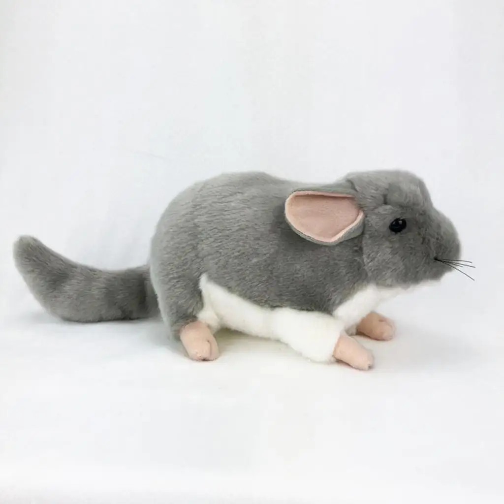 Simulation Chinchilla Plush Stuffed Animal Toy for Kids Adults