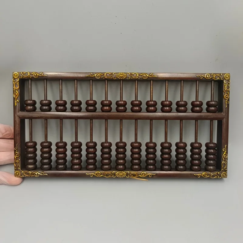 

Guyunzhai Gilding Flower-Shaped Copper Abacus Domestic Ornaments Antique Collection Crafts Wholesale