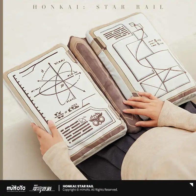 In Presale Game Honkai Star Rail Official Merch miHoYo Original Dr. Ratio Book Pillow Cushion Mascot Xmas Gift
