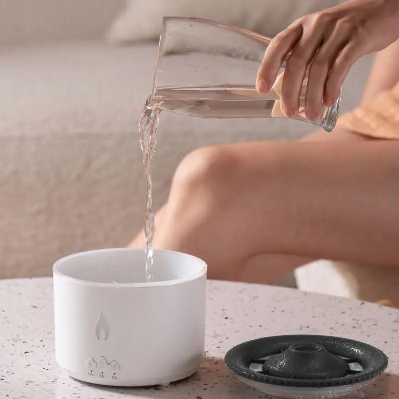 Ароматический масляный диффузор с вулканическим пламенем, 360 мл