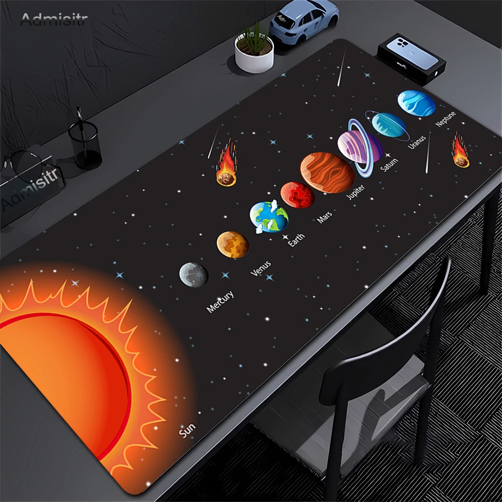 HD Print Mousepad Universe Space Solar System Mouse Pad XXL Anime Gamer Laptop PC Gaming Offices Overlock Game Keyboard Desk Mat