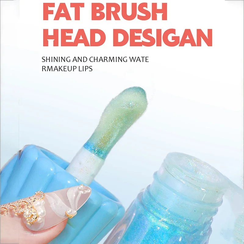 Lucidalabbra idratante a 6 colori e balsamo per labbra Gelatina al gusto di frutta Cura delle labbra con effetto rimpolpante Finitura luccicante nutriente a lunga durata