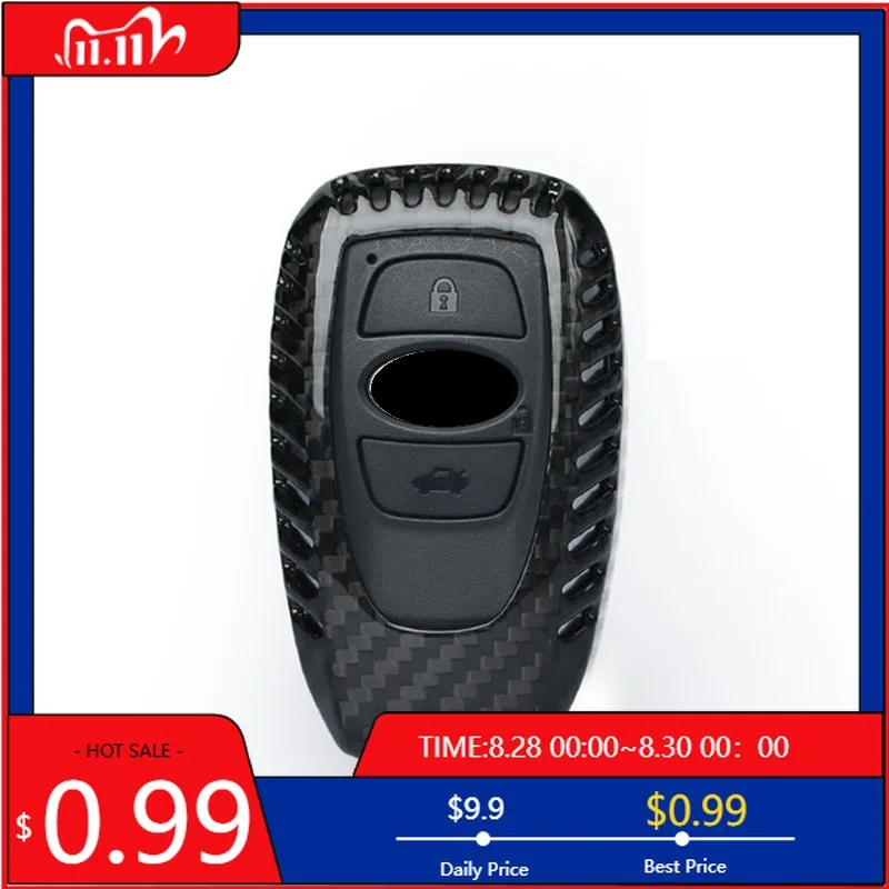 

Interior Stickers Carbon Fiber Car Key Case Cover Skin For Subaru Legacy Impreza Forester XV Trezia BRZ WRX Levorg outback keyle