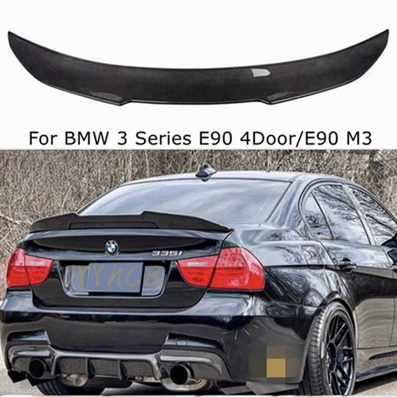 

FOR BMW 3 Series E90 4Door/E90 M3 CS/M3/M4/P/PSM Style Carbon fiber Rear Spoiler Trunk wing 2005-2012