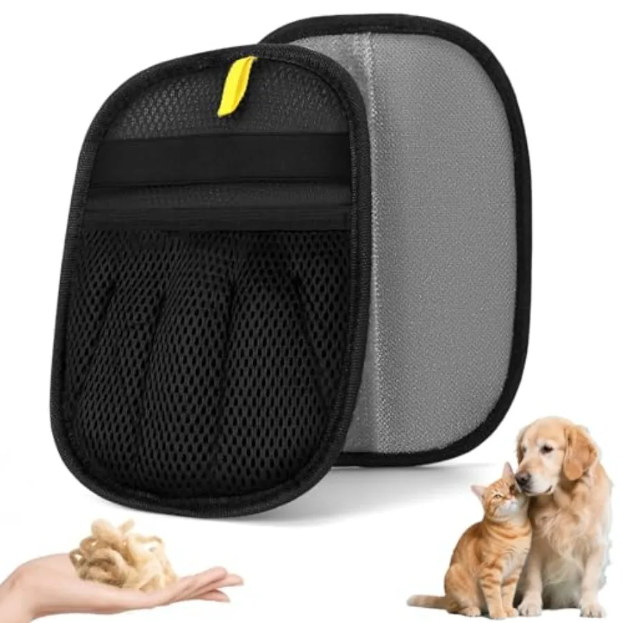 

2 шт. универсальные двусторонние перчатки для ухода за домашними животными, многоразовые электростатические перчатки для удаления шерсти домашних животных для купания собак и кошек, стирки