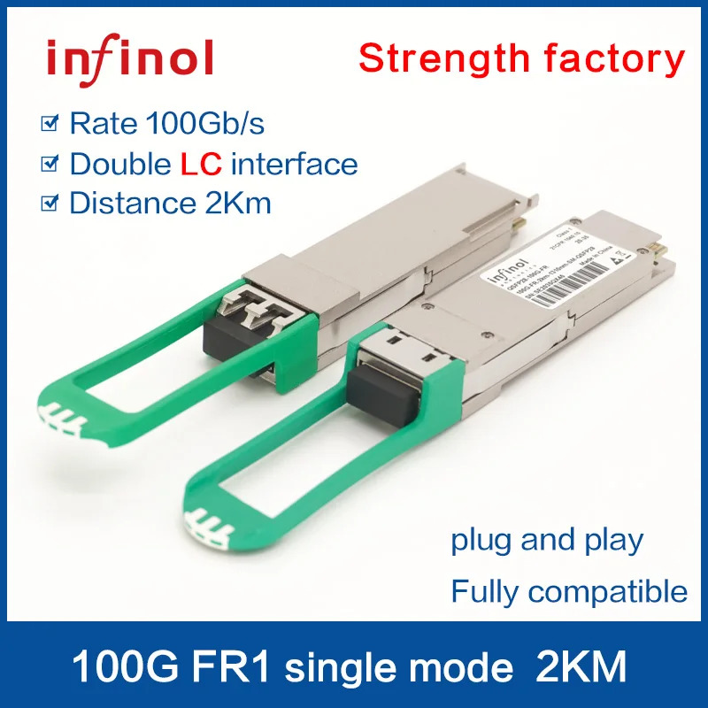 

SFP28 100G-FR1 Single module LCport 1310nm 2km Twin Fiber Optical Transceiver Module