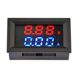 Mini amperomierz DC woltomierz cyfrowy 4-30V 15/50/100A Panel Amp Volt Tester miernik napięcia prądu detektor 0.56 Cal wyświetlacz LED