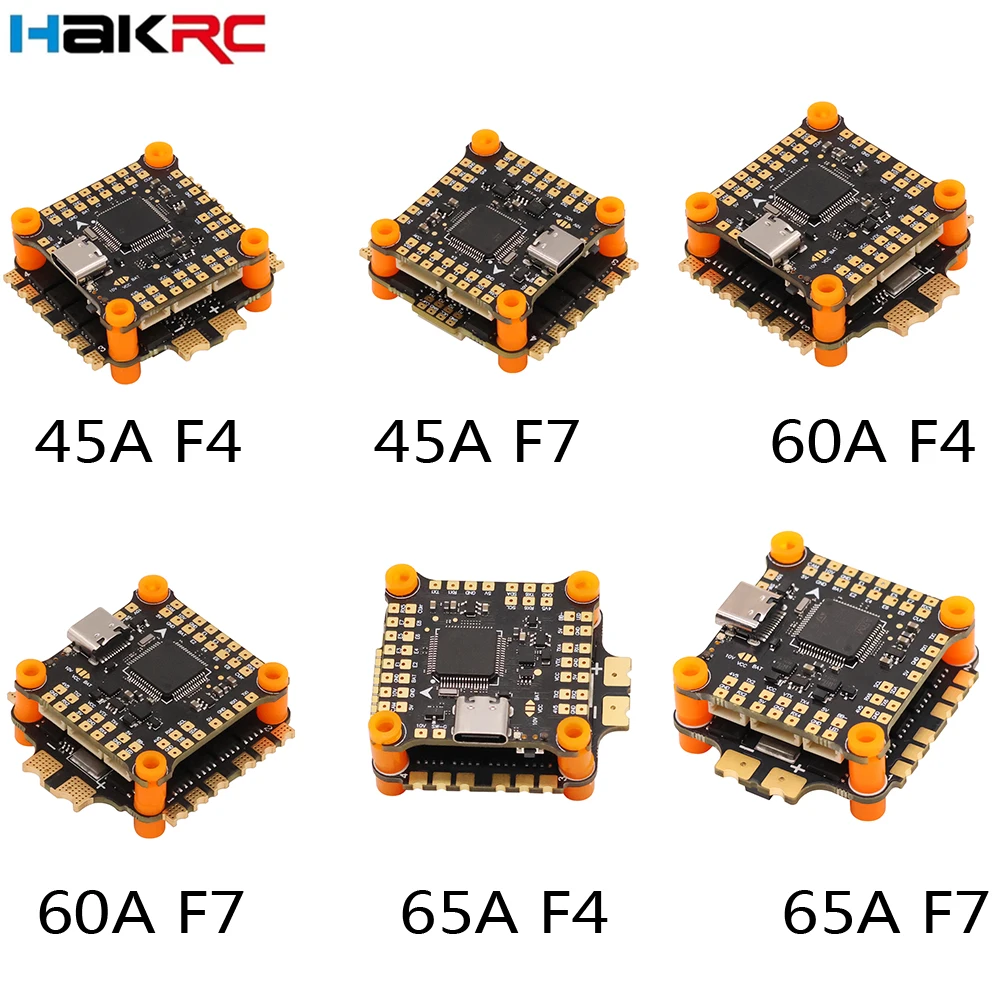 

Hakrc F4/F7 V2 Fortinet Flight Controller and 35/40/45/50/60/65A ESC Stack with Barometer for Betaflight and INAV FPVs