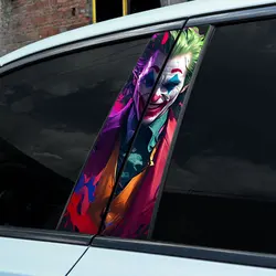 1pc/2pcs Graffiti Joker So Serious Cool Car B-pillar Stickers Waterproof for BMW E46 E90 E91 E60 E39 E36 E87 E92 E30 E34 E61 E62