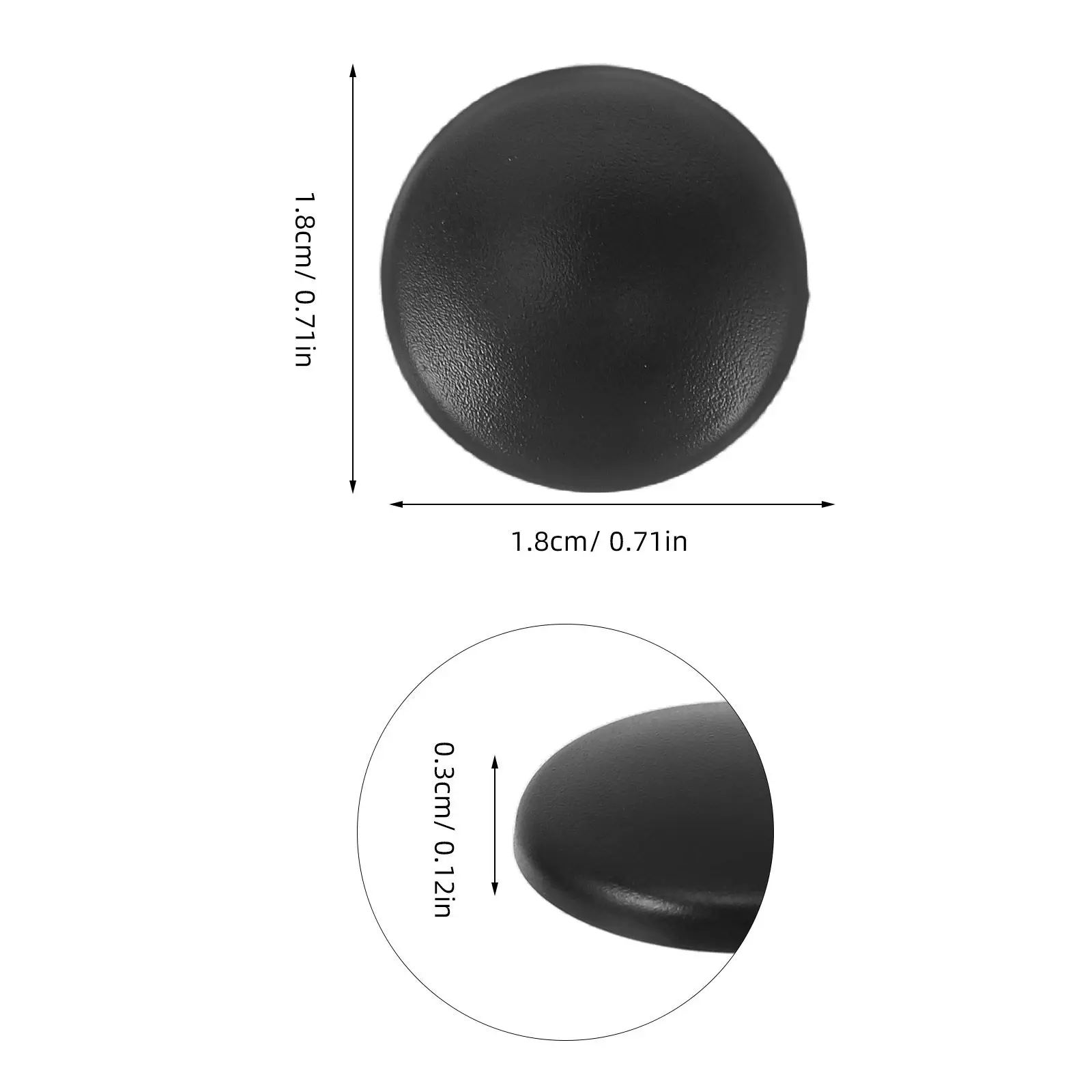 Immagine 5: Set di 12 Copri Viti per Porte Auto, in Plastica Nera Autoadesiva, Protezioni per Viti per Decorazione Interna Auto e Modifiche
