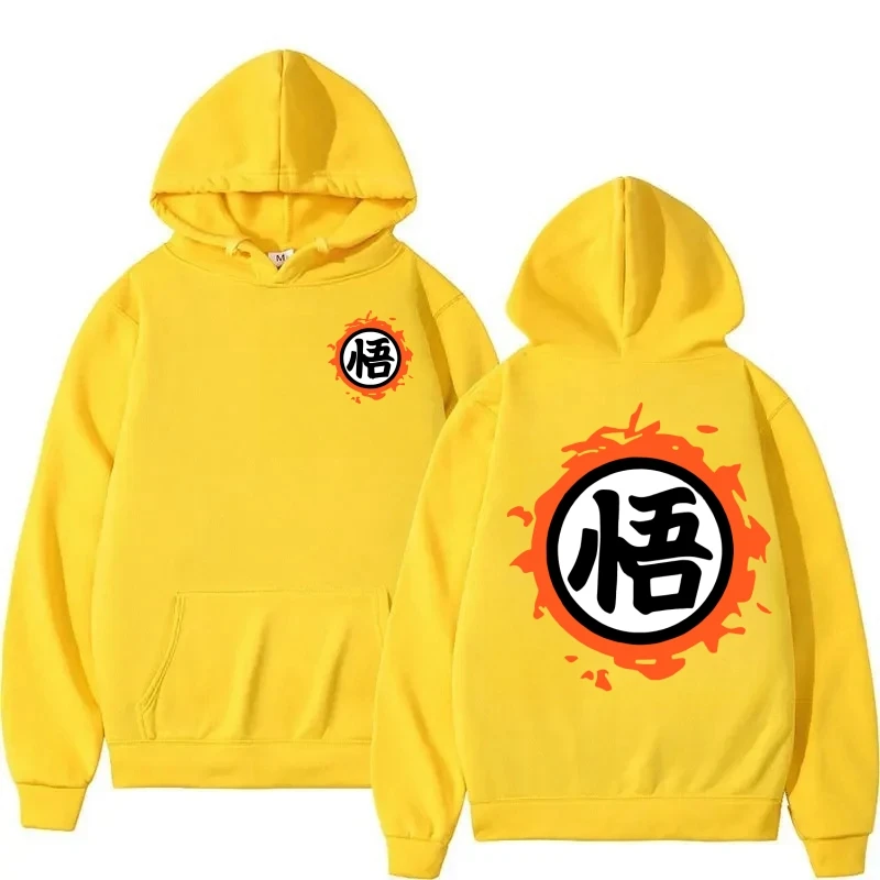 Nieuwe Japanse Anime Mannen Vrouw Capuchon Sweatshirt Meerdere Kleuren Schattige Cartoon Goku Print Harajuku Hoodie Sweatshirt Poleron Hombre