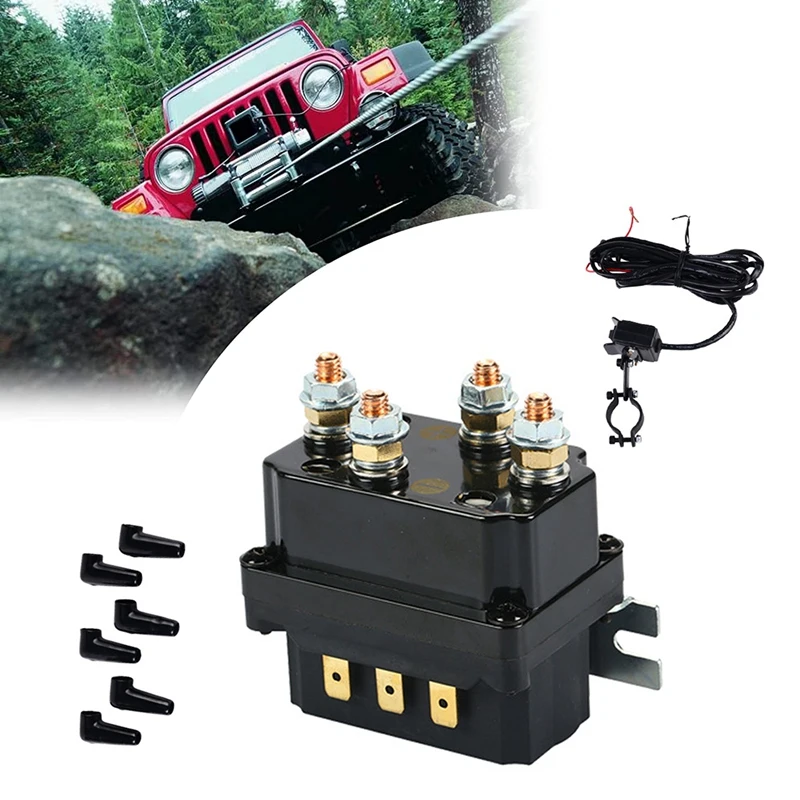 12V 250A Winch Relay Utv Winch Solenoid Replacement Contactor For ATV UT Winch Control For Solenoid Operated Winches