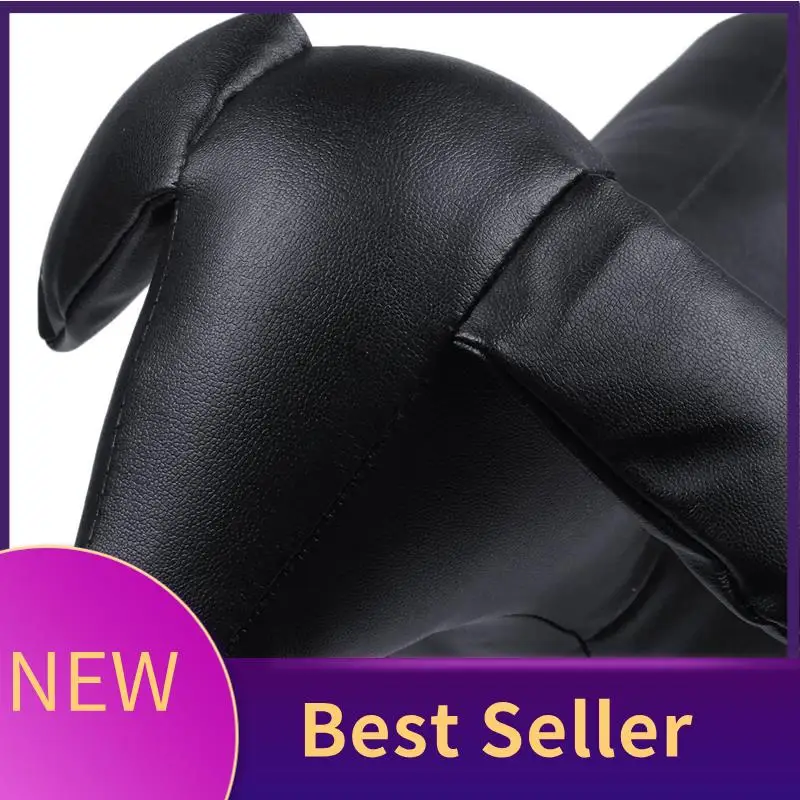 ABHI-Manekin Anjing Kulit Posisi Berdiri Mainan Model Anjing Manekin Pajangan Toko Hewan Peliharaan