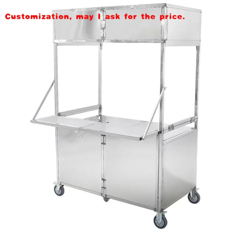 custom.Commercial Portable Collapsible Foldable Grocery Food Shopping Utility Wagon New Condition Trolley Cart Wheels Snack Mach