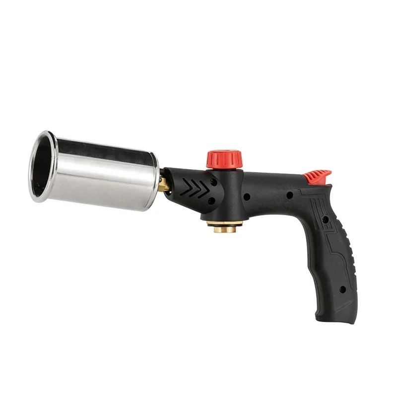 Outdoor Flamethrower, Campfire Gun, Handheld Large Flamethrower, Universal Threaded Connector for All Types of Gas