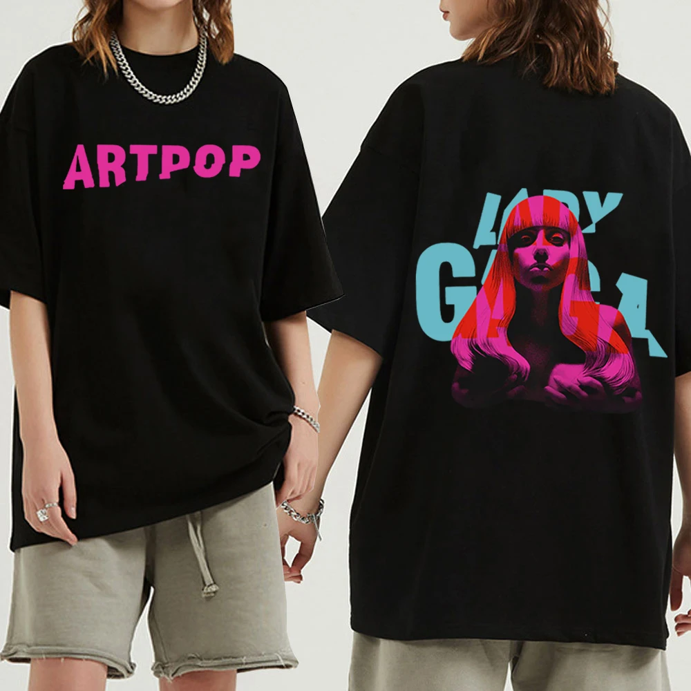 Lady Gaga The Fame T-shirt Man Women Harajuku O-neck Summer Casual Shirt