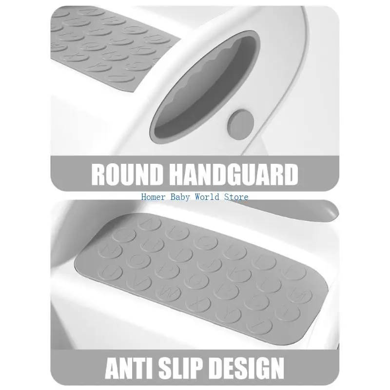 B2QD قعادة التدريب سلم البراز مساعد طفل يخطو البراز خطوة البراز طوي 2 خطوة البراز للحمام يسهل حملها #4