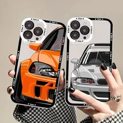 Japan JDM Sports Car Phone Case For IPhone 16 15 14 13 12 11 Pro Max XS X XR SE 2020 2022 Plus Mini Protective Cover