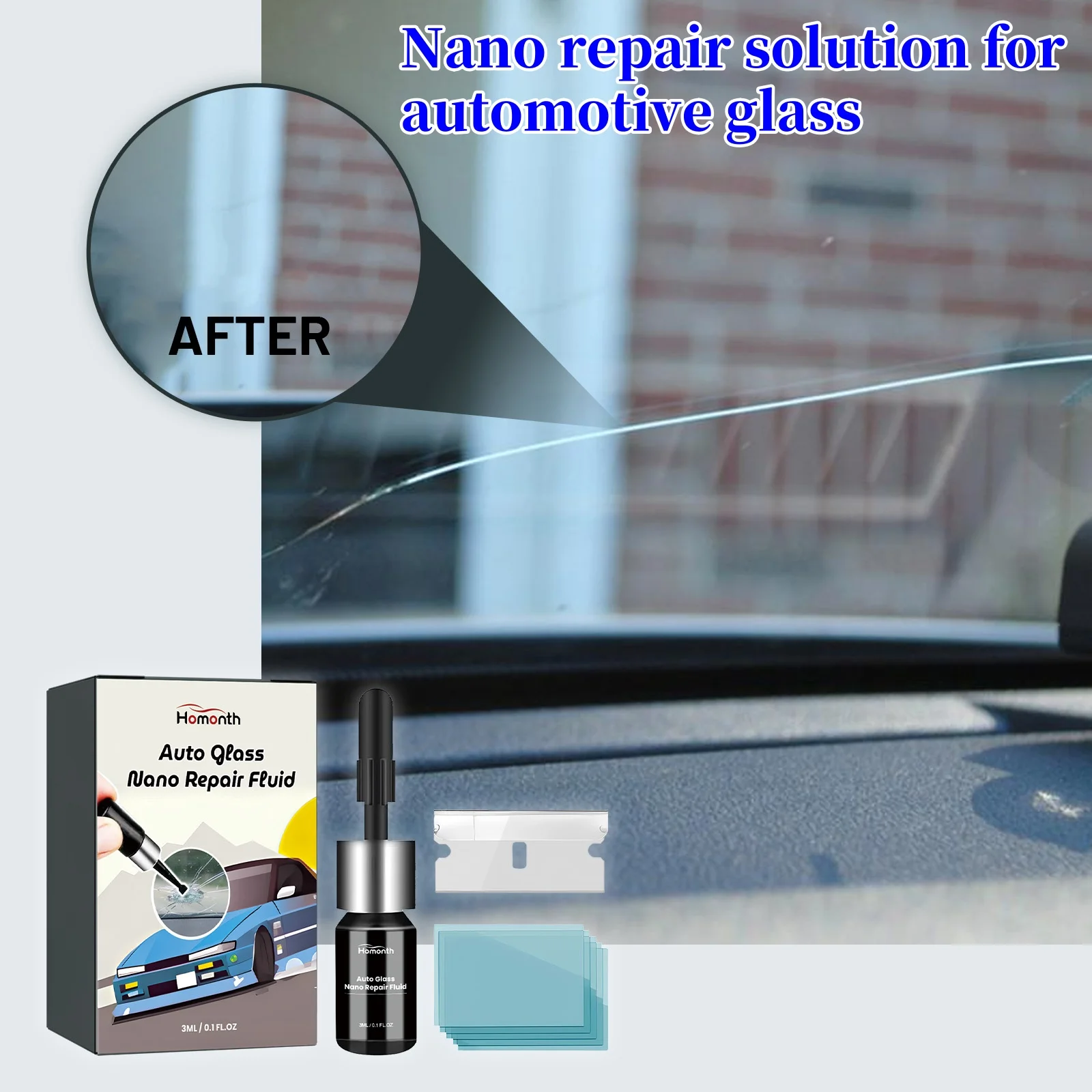 

Car Window Cracks Gone Glass Repair Kit DIY Car Windshield Revolutionary Glass Repair Kit windshield repair kit Dropshipping