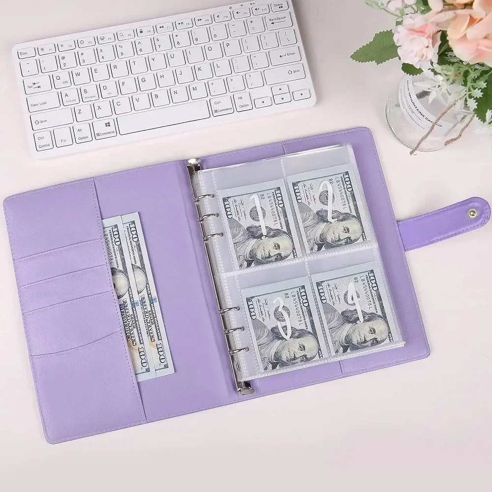 100 Envelope Challenge Binder Save Savings Challenges Loose-Leaf Binder Budget Binder With Cash Envelopes Money Organizer System