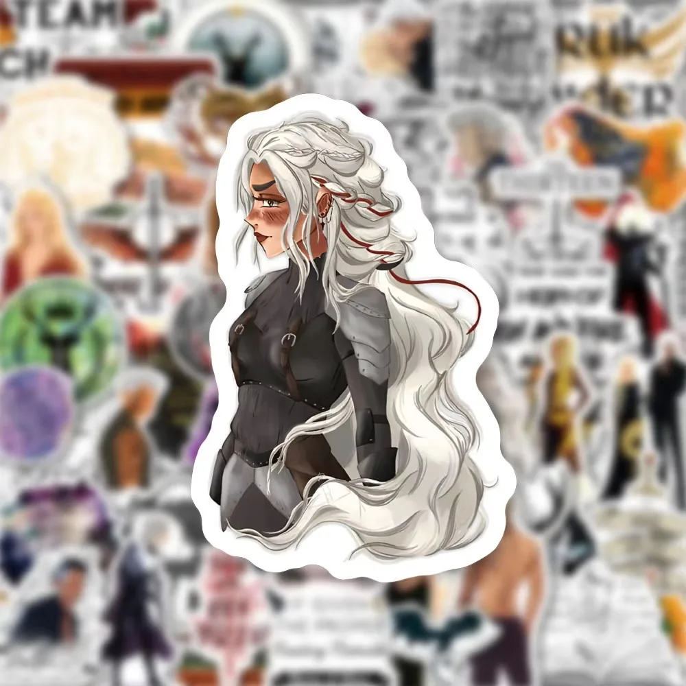 50 قطعة روايات الخيال عرش الزجاج ملصقات لطيف ملصق الأبواب الزجاجية النوافذ زجاجة ماء الجداول الكتابة على الجدران الكرتون DIY بها بنفسك لعبة أطفال