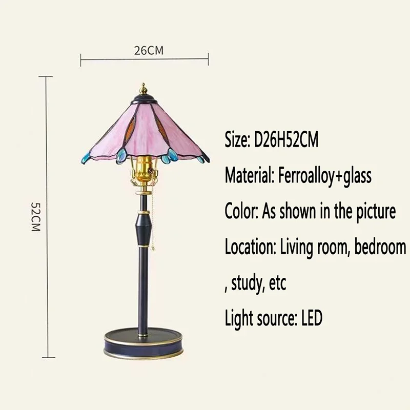 RONIN European Table Lamp American Retro Living Room Bedroom Villa Hotels Creative Bedhead Desk Light