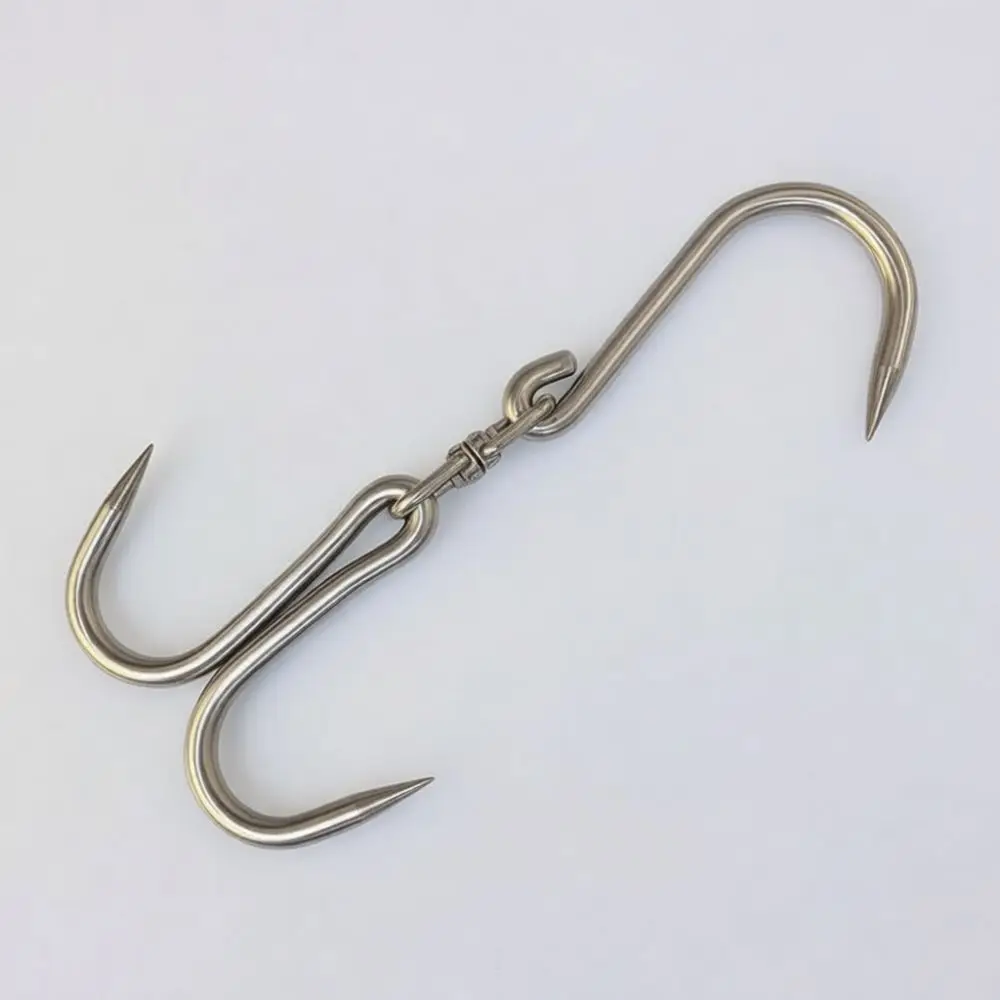 Reliable Galvanized T Pull Hook Meat Processing Equipment For Commercial Butchery Plant Logistics Market Stalls