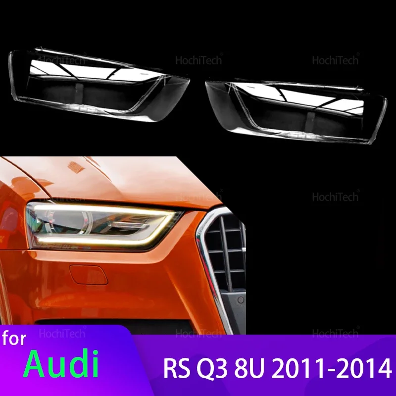 

Крышка фары для Audi Q3 8U RS Q3 Pre-facelift 2011-2014, прозрачная крышка объектива передних фар, крышка абажура
