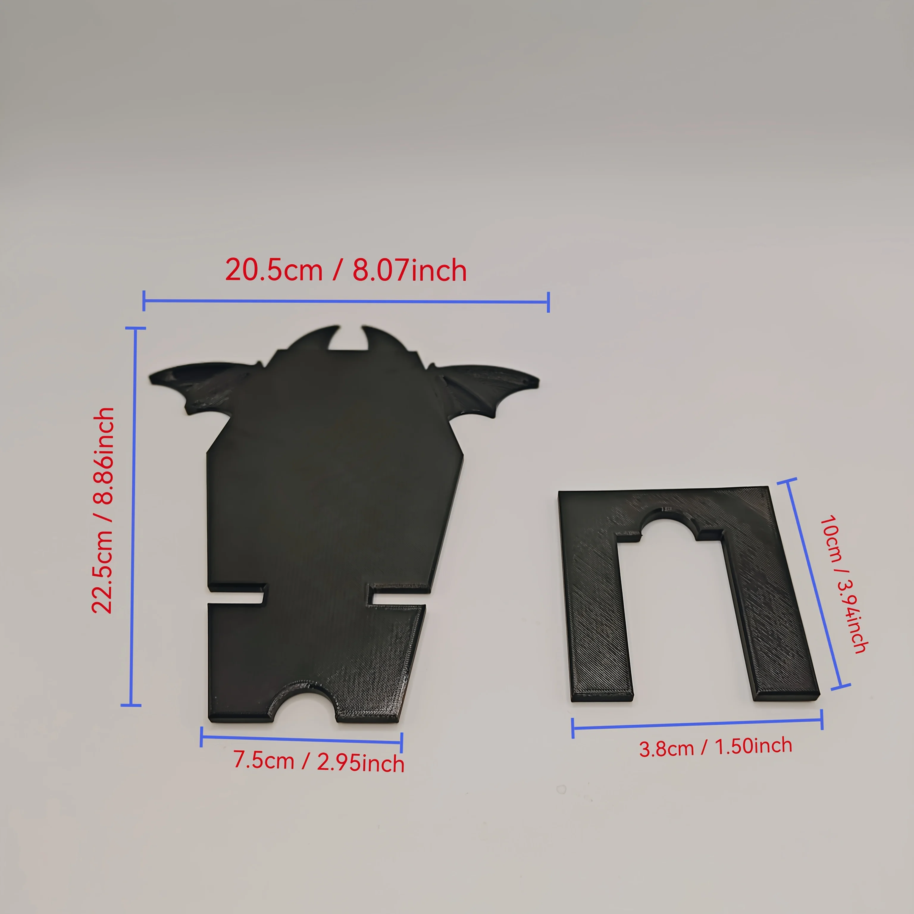 アールデコ調3Dプリントコウモリ型スマホホルダー - 取り外し可能で持ち運び可能な多機能スマホ用ハロウィンアクセサリー