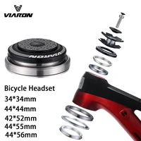 VIARON-rodamiento sellado de bicicleta CNC1, 1/8 ""-1, 1/2"", Canal espinal MTB/horquilla de tubo recto, auriculares para bicicleta de carretera de montaña, 34/44/52/55/56mm