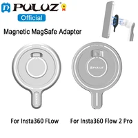 PULUZ Adaptador magnético MagSafe para Insta360 Flow 2 Pro / Insta360 FLow accesorios de cardán de flujo para iPhone 16 15 14 13 12 soporte de teléfono