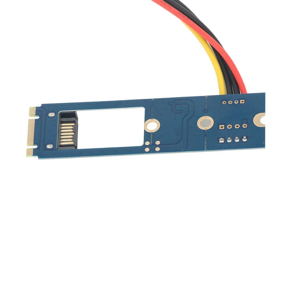 Practical 7Pin M.2 NGFF To SATAs Adapter 4Pin Power Cable 6.0Gb/s M2 Hard Drive Adapter M.2 To SATAs Converter Gaming PC