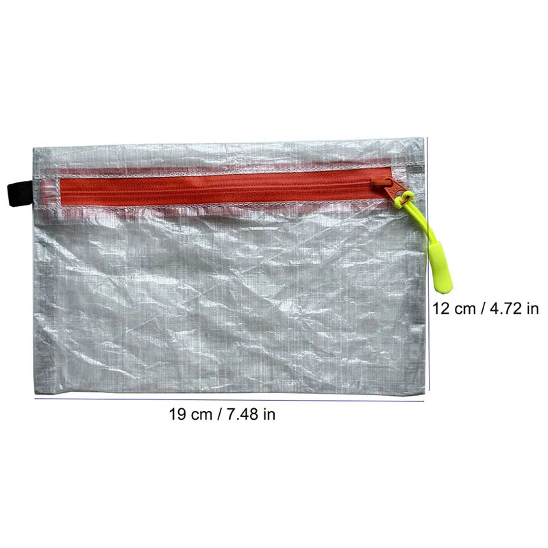 DCF 1,43 Unzen YKK Reißverschluss-Tasche, wasserabweisende Geldbörse, ultraleichter Organizer, Aufbewahrungstasche für Reisepass und Karten, für Erste-Hilfe- und Reisebedarf