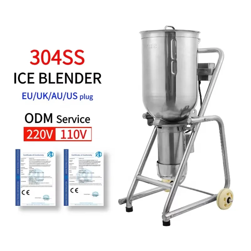 Commercial Large Capacity 2500W Food Cutter Mixer Vertical Food Processor for Vegetable Fruits Hummus Peanut Paste Ice