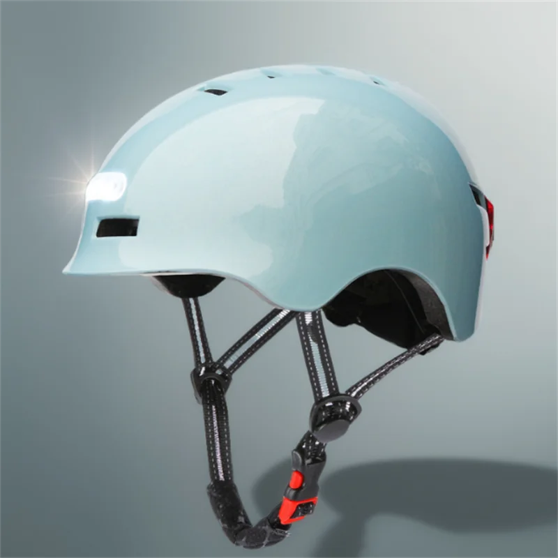 

Black Unisex Cycling Helmet with Smart LED Tail Light for Men Women Adult Electric Bicycle MTB Road Scooter Sport Safety Gea