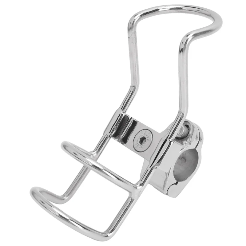 Boat Fishing Rod Holder Clamp 316 Stainless Steel Multifunctional Portable Fishing Pole Bracket Holder For Dock Pontoon Canoe
