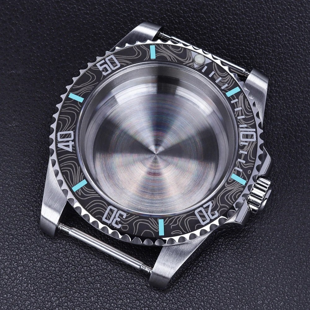 

Корпус часов высокого качества, 40 мм, с сапфировым стеклом, 120 щелчками за поворот, для механизмов Sub GMT NH35 NH36 Miyota 8215 Eta 2824, механический механизм, циферблат 28,5 мм.