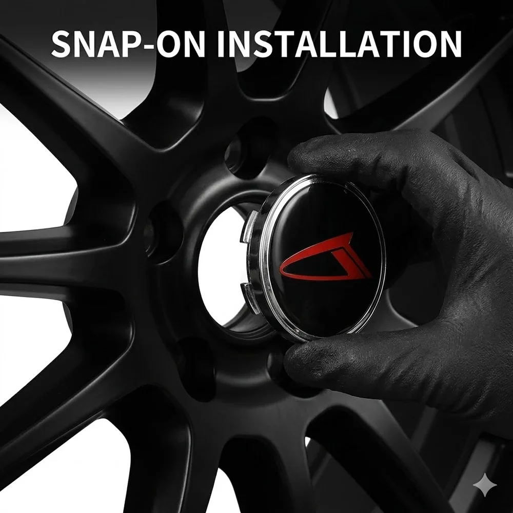 4 Stück 60mm Auto-Radnabenkappen Felgenabdeckungen für Daihatsu Terios Sirion Mira Zubehör – Detail 3