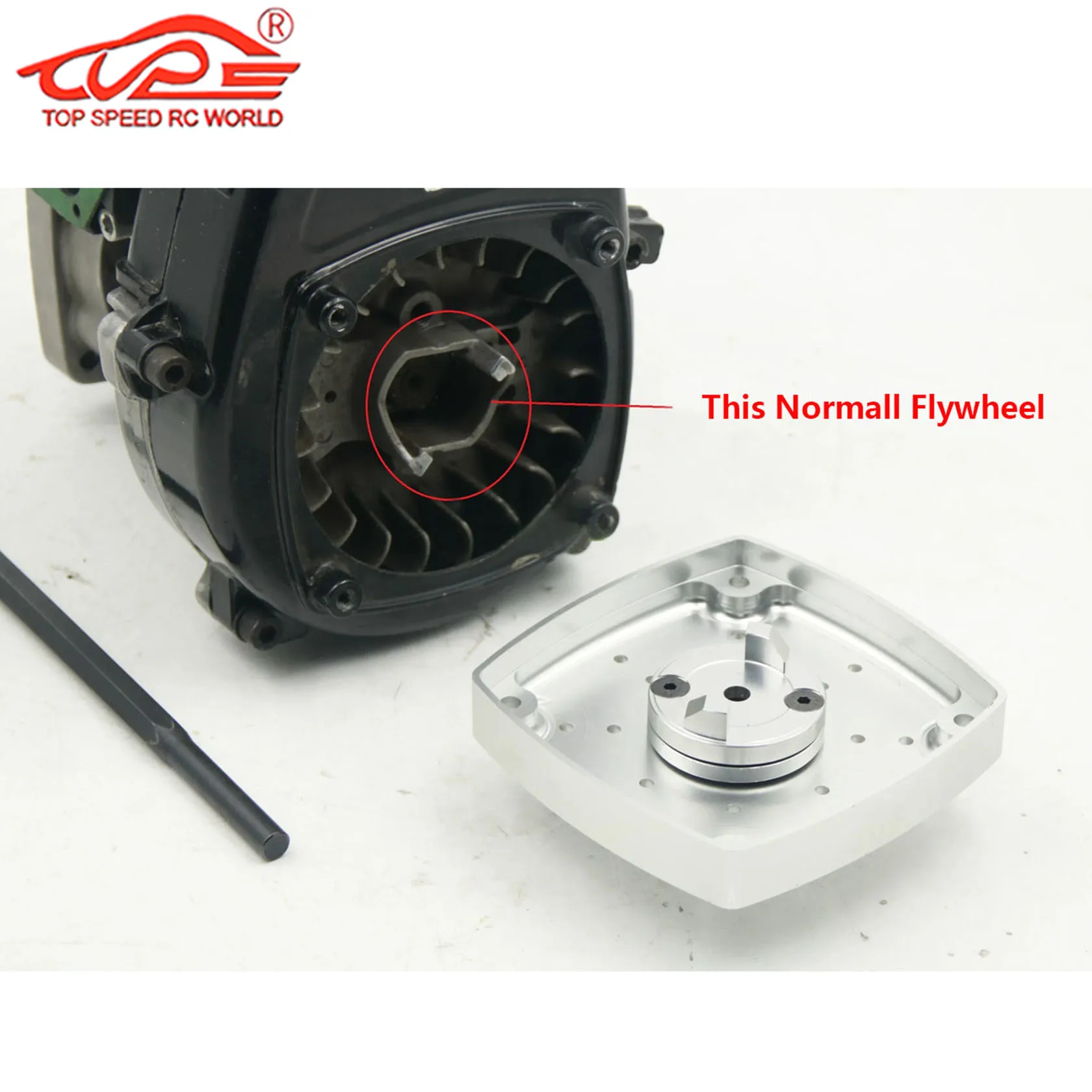 Metall-Elektrostarter oder Schwungrad für Zenoah CY ROVAN FLMLF TSRC 23–45CC Motor für 1/5 RC HPI ROFUN KM Mcd BAJA LT Redcat Teile