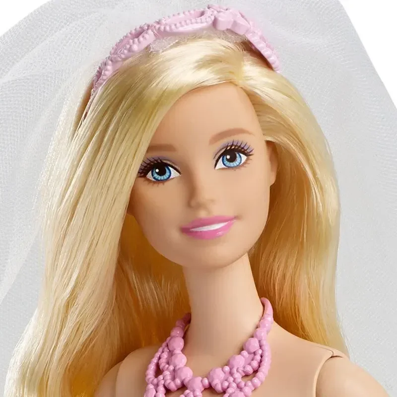 Original Mattel Barbie Bride Doll Wedding Princess Dolls for Girl Top Brand Birthday Christmas Gift for Kids Children Child Toys - view 5