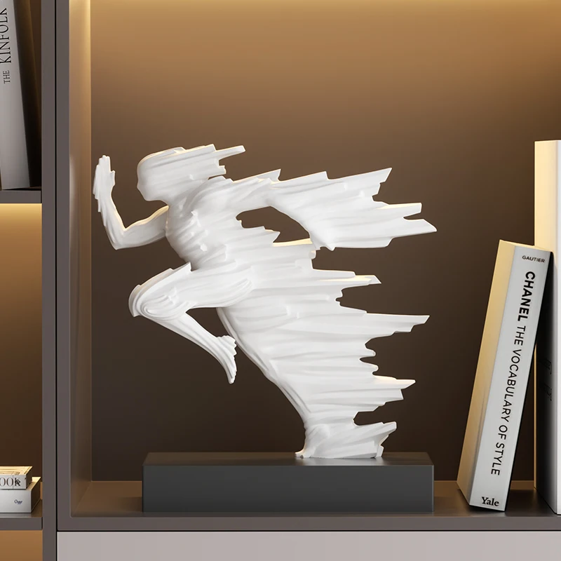 

Abstract Running Figure Figurine Ornament Creative Living Room Porch TV Cabinet Office Desk Decoration Art Home Accessories
