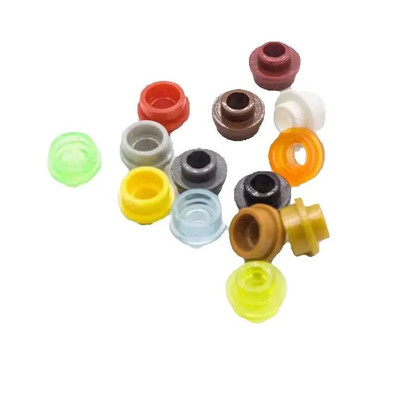 10PCS 85861 Plate Round 1x1 With Open Stud Block Moc Color Compatible with Brick DIY Children's Toy Assembly