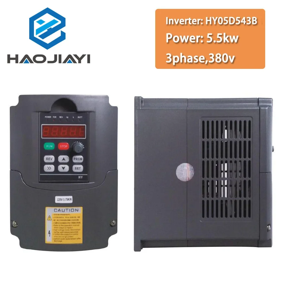 HAOJIAYI 380v 5.5kw VFD Variable Frequenc Inverter for CNC spindle Driver spindle speed control