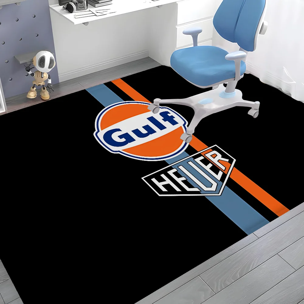 G-Gulf Racing Car Entrance Door Mat Washable Non-Slip Living Room Sofa Chairs Area Mat Kitchen Welcome Doormat