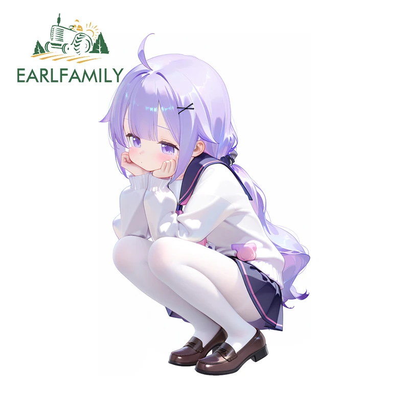 

EARLFAMILY Kawaii HMS Unicorn Автомобильные наклейки Azur Lane Cute Loli, водонепроницаемые наклейки для серфбордов, аксессуары для автомобиля, наклейки для ноутбуков, товары для авто