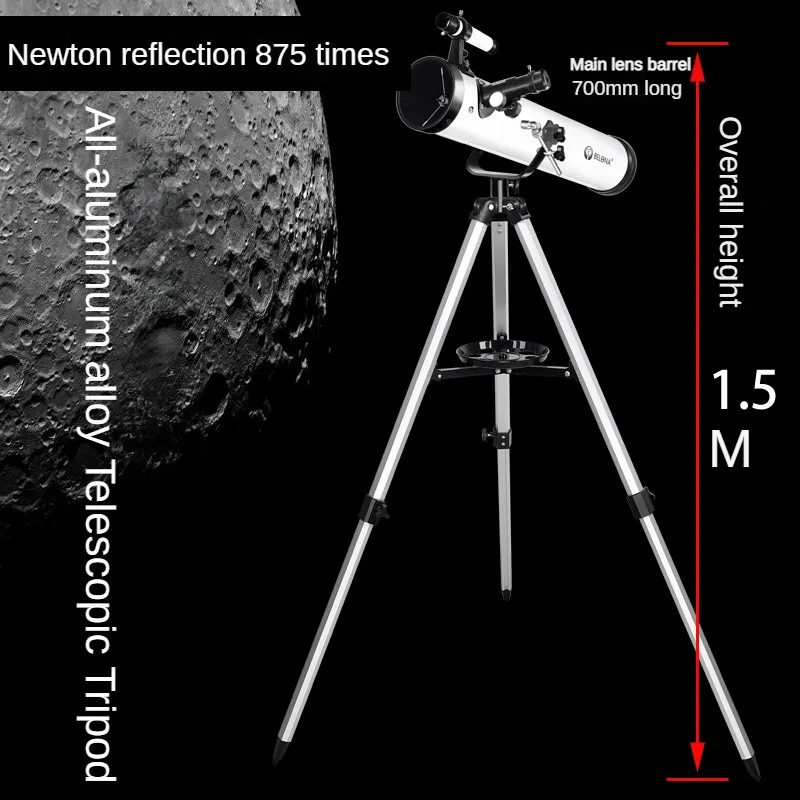 Telescopio astronómico profesional para ver la luna, Telescopio Monocular refractivo con Zoom 875X de 35 a 875 aumentos, regalo