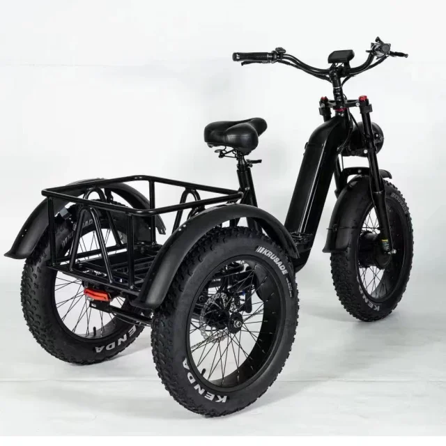 3 Wheels Electric Cargo Bike Tricycle For Adult With 48V 13Ah Lithium Battery 500W Cargo Bike image 4